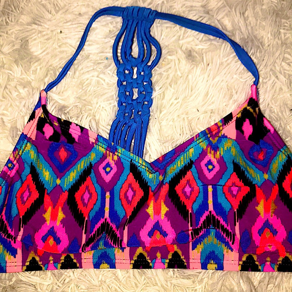 Colorful BoHo style two-piece bikini